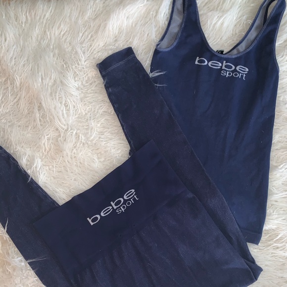 Bebe seamless set of leggings & tank top - Picture 2 of 6